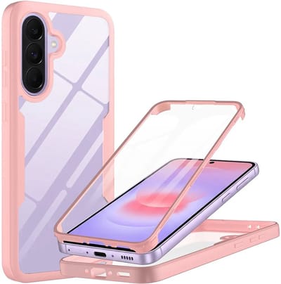 Hoesje geschikt voor Samsung Galaxy A37/A36/A56 - Techsuit ColorVerse 360 Case met Screenprotector - Roze