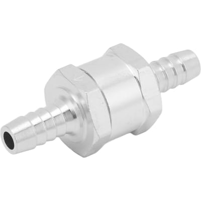 Niet-terugslagklep Éénrichtingsklep Aluminiumlegering Universeel voor Brandstof Benzine Olie Benzine Diesel Water 8mm 0,32in