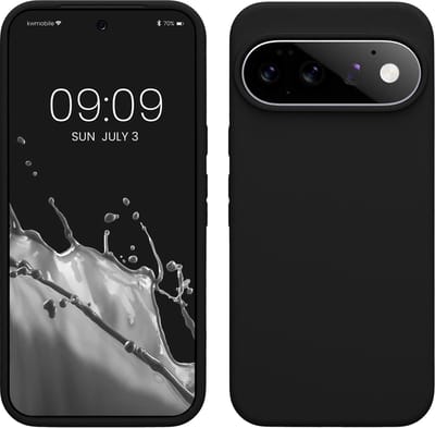 kwmobile telefoonhoesje geschikt voor Google Pixel 11 Pro XL - Hoesje met siliconen coating - Smartphone case in zwart