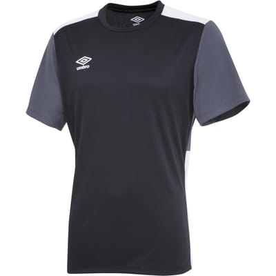 Umbro Trainingsshirt met contrast voor kinderen (Zwart/Carbon/Wit)