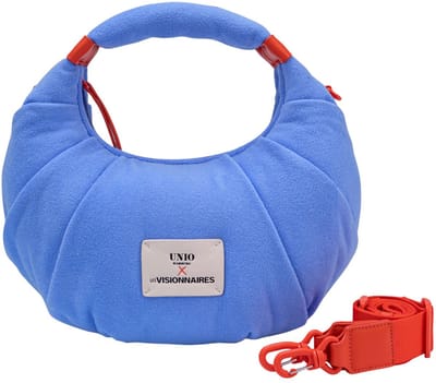 Unio Hamburg x Les Visionnaires schoudertas Frottee Unio Kitzbuehel Fresh Blue blauw