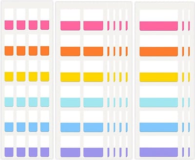 1020 Stuks Zelfklevende Index Tabs in Morandi Kleuren, Pagina Markers voor Notities en Boeken, Ideaal voor Organiseren en Lezen (3 Maten)