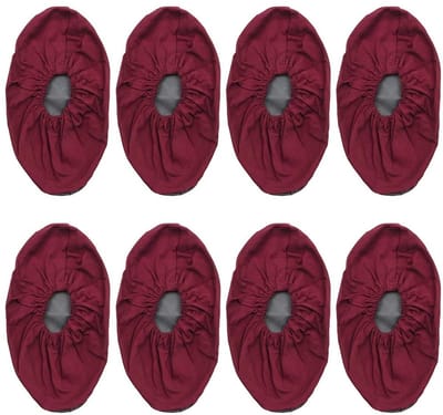 ZEYNOMAX- Overschoenen Waterdicht - Antislip Schoenbeschermers - Wasbaar - Duurzaam - 4 Paar - Bordeauxrood