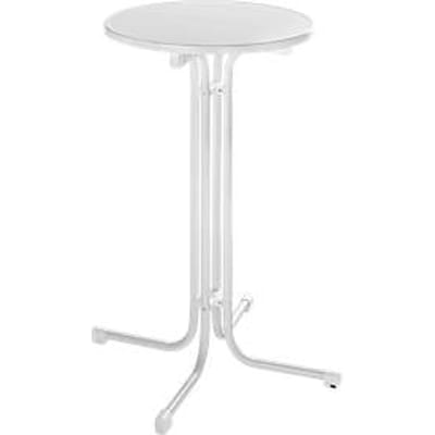 Bartafel Quickstep - Ø 700 x H 1100 mm - bestand tegen desinfectiemiddelen - wit - zonder parasolopening
