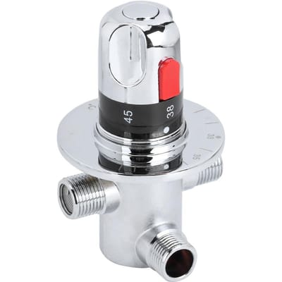 1 stuks Messing Thermostatische Warm Koud Water Mengtemperatuurregeling Klep voor Huis Waterverwarmer white