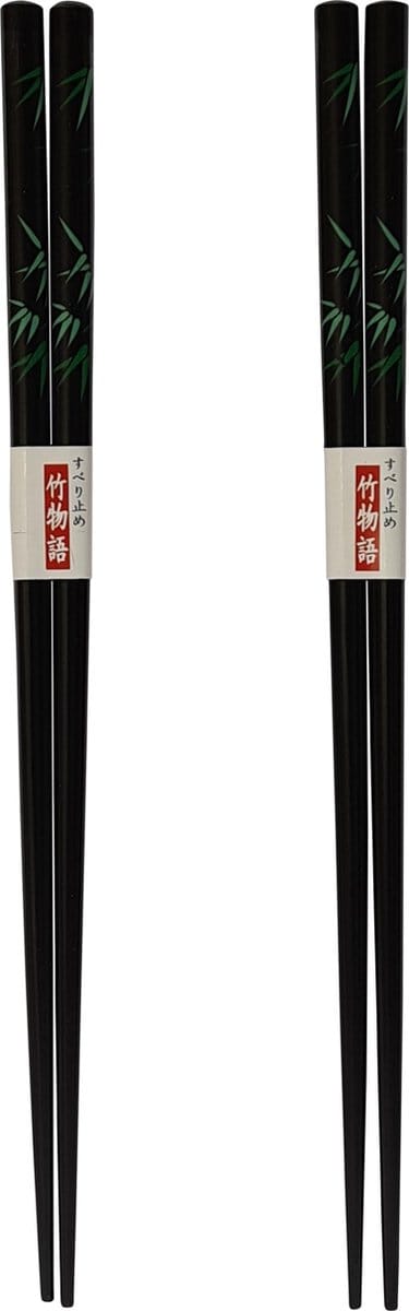 DongDong - Eetstokjes Japanse stijl - 2 paar - Bamboeblad motief