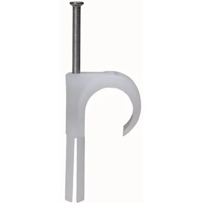 Kopp Spijkerclip 16-20mm Incl. Deuvel Wit 10st.