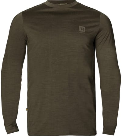 Härkila Base Alle Seizoenen Lange Mouwen t-shirt Outdoor T-shirt Scandinavisch T-shirt Jacht T-shirt Lange mouwen T-shirt Groen Maat -S
