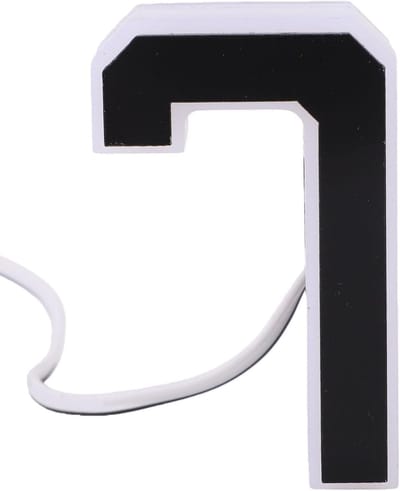 Verlicht Huisnummer - Adresbord LED - Buitenverlichting - Waterdicht Acryl - 12 x 4 cm - Zwart