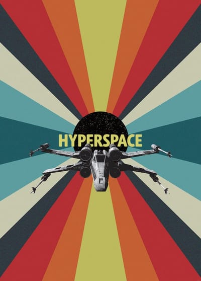Fotobehang - Star Wars Hyperspace 200x280cm - Vliesbehang