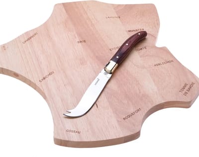 Laguiole - Kaasplank met kaasmes - borrelplank - Luxe serveerplank