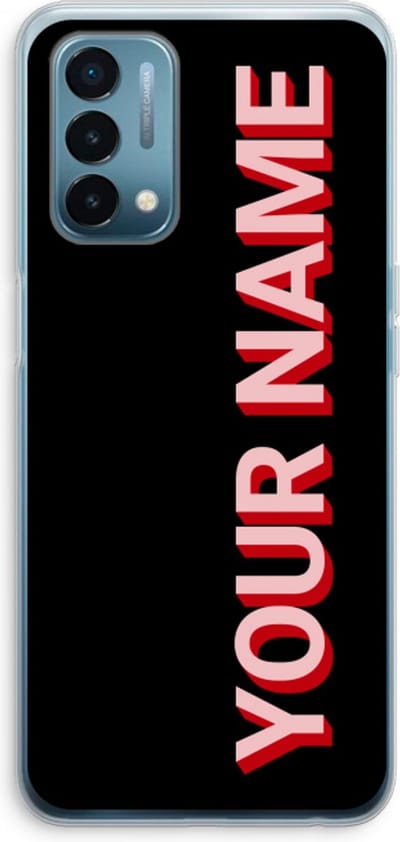 Gepersonaliseerd - Case Company® - Hoesje geschikt voor OnePlus Nord N200 5G hoesje - Namecase - Soft Cover Telefoonhoesje - Bescherming aan alle Kanten en Schermrand