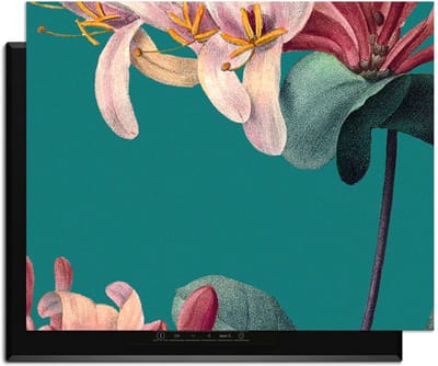 KitchenArt - Botanical Elegance – Inductie Beschermer - 76x51.5 cm - Kookplaat Beschermer - Luxe Afdekplaat Inductieplaat - Anti-slip & Oprolbaar - Beschermmat Inductiekookplaat