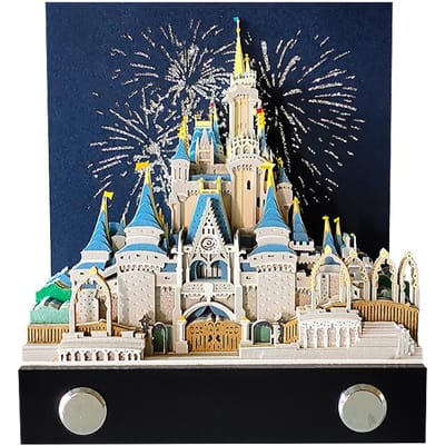 Omoshiroi Block 3D Kladblok Kubussen Mini Grote Muur Gebouw Notitiepapier Diy Scrapbooking Kantoorbenodigdheden Bureau Decor Creatief Cadeau black
