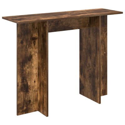 vidaXL - Wandtafel - Gerookte - Eik - 100 - x - 30 - x - 75 - cm - Bewerkt - hout