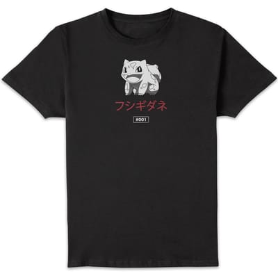 Pokémon Bulbasaur Evo Unisex T-Shirt - Black - S