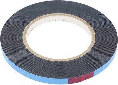 Dubbelzijdig tape - 9mm breed - 10 meter - PE-schuim
