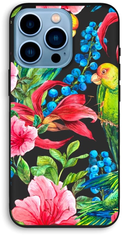 Case Company® - Hoesje geschikt voor iPhone 13 Pro hoesje - Papegaaien - Biologisch Afbreekbaar Telefoonhoesje - Bescherming alle Kanten en Schermrand