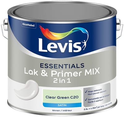 Levis - Essentials Lak & Primer Mix - Clear Green C20 - Mengverf - 2,5 L