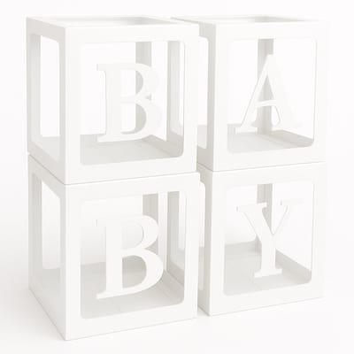 Consumerce® Babyshower Letterbox Wit – Baby Shower Versiering – Tafeldecoratie – Decoratie Versieren – Jongen Meisje Pakket