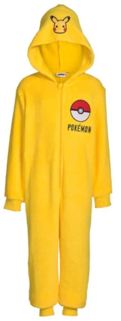 Pokémon - Onesie Pokemon - met capuchon - lange mouw - kind - maat 104/110 - 100% polyester