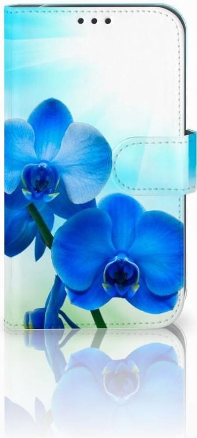 Samsung Galaxy Xcover 4 | Xcover 4s Hoesje Orchidee Blauw - Cadeau voor je Moeder