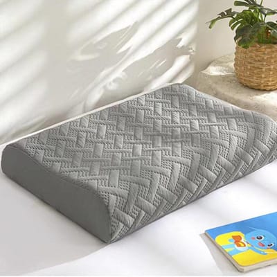 1 stuks kussensloop voor latex kussen 30x50cm/40x60cm volwassenen kinderen latex kussenhoes cover Scandinavisch bedrukte slaapkussenhoes 40X60CM donkergrijze kleur