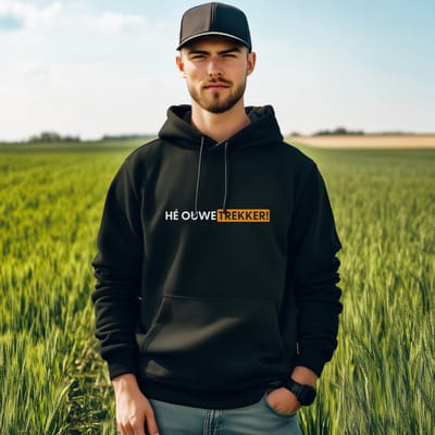 AGRIFANS® Hé Ouwe Trekker! - Heren Hoodie - S