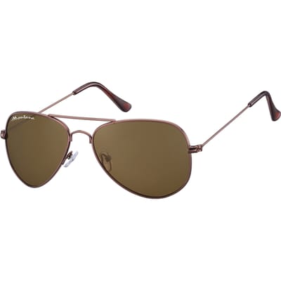 Montana - S94D - Zonnebril - Aviator stijl - Bruin - Lensbreedte 57 mm