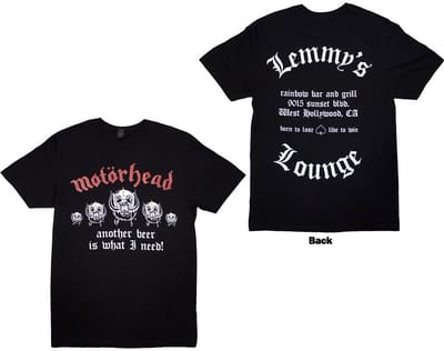 Motorhead - Lemmy's Lounge Heren T-shirt - S - Zwart