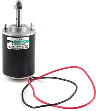 Dailygoods - Permanent Magnet Motor - Elektrische Motor - Hoge Snelheid - 12/24V - Reversible Motor - Duurzaam en Stil - Ideaal voor DIY Projecten