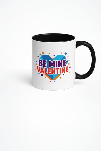 Valentijn Mok 'Be Mine Valentine' - Romantisch Cadeau Hart Design