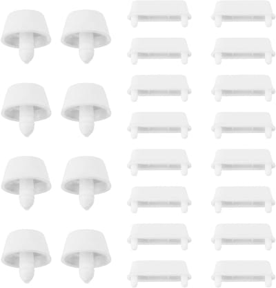 24 Stuks Toiletbril Buffer Pads - Geluidsreducerende Kussentjes voor Universele Toiletbrillen - Vervangende Witte Bumpers voor Toiletzittingen