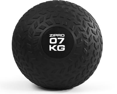ZIPRO Slam Ball 7kg - Medicine Ball - Crossfit & Fitness - No-Bounce - Antislip PVC - Zwart