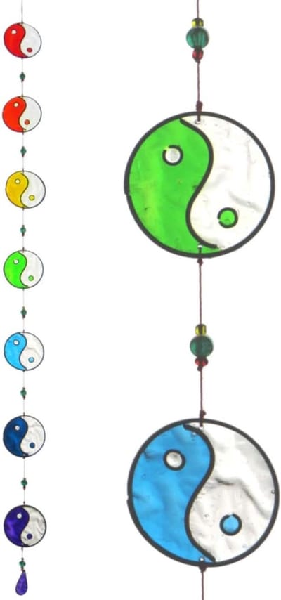 Regenboog Chakra Yin Yang Zonnevanger - Hangende Decoratie Raamkristal