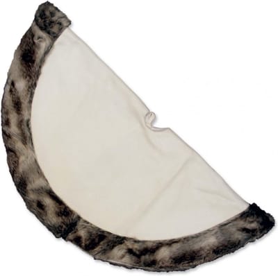 Unique Living - Cosy Christmas treeskirt 90cm Ø white - Kerstboomkleed