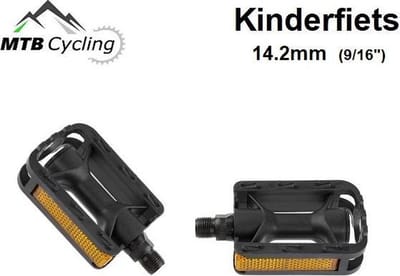 MTB Cycling Kinderfiets pedalen - trappers met reflector - anti-slip - 9/16 inch