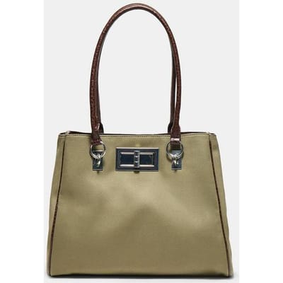 Stradivarius Shopper met studs-sluiting  Kaki OS