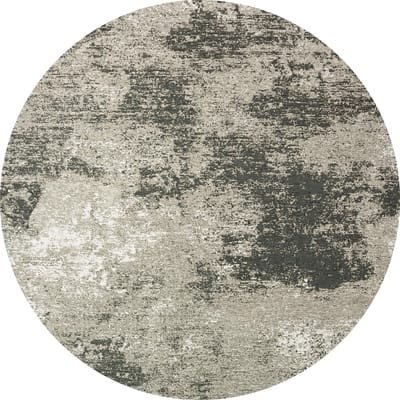 Rond Vintage vloerkleed - Grunge - Tapijten Woonkamer - Ruskeala - 140 ø