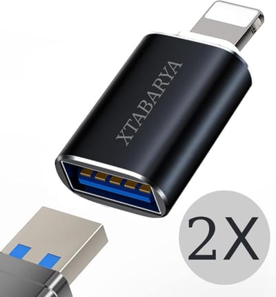 USB 3.0 OTG-adapter 2stuks– Voor data-overdracht, USB-sticks, muizen & toetsenborden | Zwart