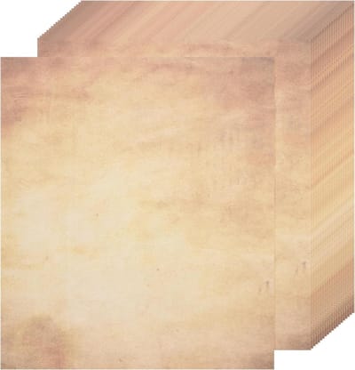 25 Vellen Vintage Papier Perkament Geel voor Scrapbooking en Knutselen Dubbelzijdig