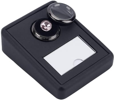 MTTproducts- Sieradenbox Uniek Ontwerp - Juwelenkistje - Opbergdoos - Zwart PU Leer - Mini Ronde Doos - 10 x 8 x 3 cm - Juwelendoos