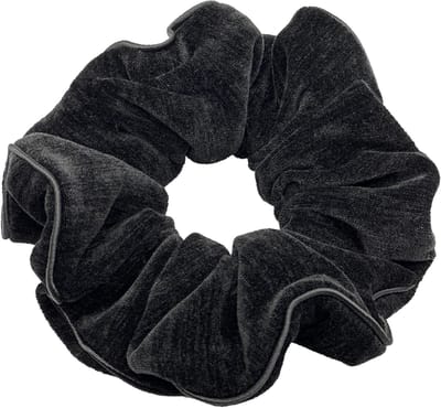 Elegante Franse Haaraccessoires: Dikke en Zachte Scrunchies voor Vrouwen en Meisjes, Geschikt voor Krullend en Fijn Haar (Zwart)