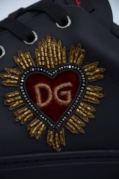 Dolce & Gabbana Heren Geborduurde Lage Sneakers