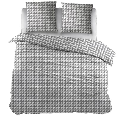 Snoozing Chanel Dekbedovertrek - Tweepersoons - 200x200/220 cm - Grey