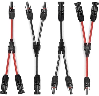 6mm²/4mm² Zonnepaneel Kabel Verlengkabel met Connectoren voor Buiten Gebruik