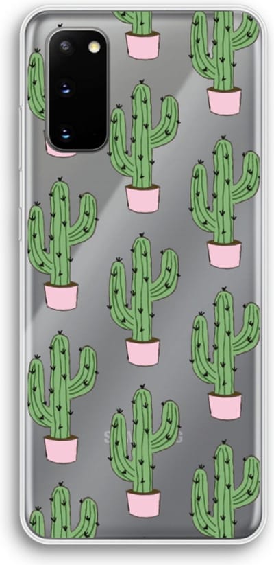 Case Company® - Hoesje geschikt voor Samsung Galaxy S20 hoesje - Cactus Lover - Soft Cover Telefoonhoesje - Bescherming aan alle Kanten en Schermrand