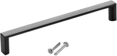 SOTECH meubelgreep BLACKLINE XI BA 160 mm mat zwart (lengte 167 mm, breedte 12 mm, hoogte 27 mm) keukengreep van aluminium