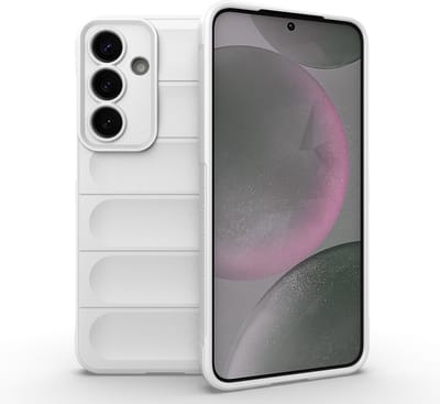 Solidenz AeroGrip geschikt voor Samsung Galaxy S25 hoesje - Wit