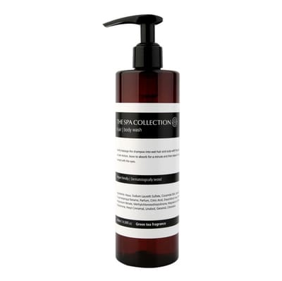 The Spa Collection Green Tea - 2in1 - Hair & body wash - 400 ml pompfles - Gerecycled plastic